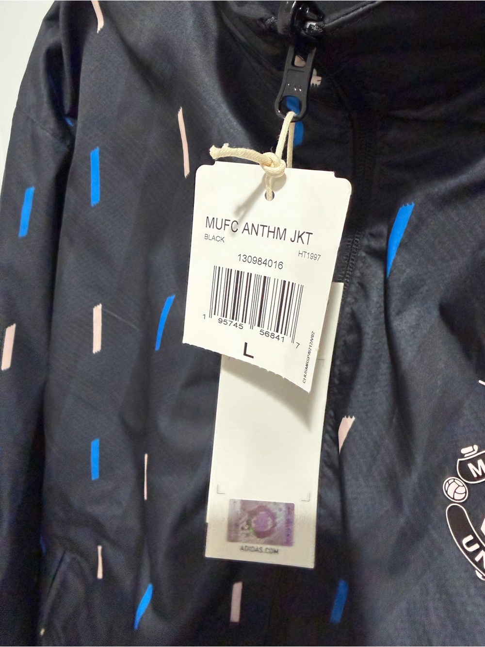 Adidas Manchester United Black Track reversible ANTHM jacket - Picture 4 of 7